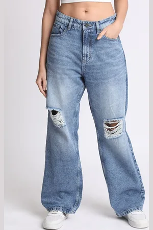Roadster The Lifestyle Co Women Knee Slash Straight-Fit Jeans