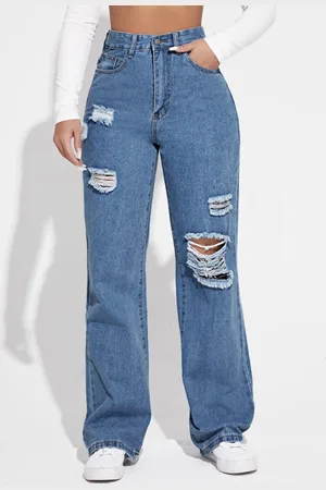 KOTTY Women Straight Fit High-Rise Stretchable Jeans