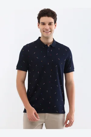 Allen Solly Men Printed Polo Collar T-shirt