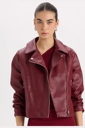 DeFacto Women Crop Biker Jacket