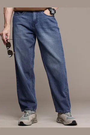 WROGN Men Pure Cotton Loose Fit Light Fade Jeans