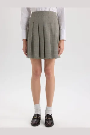 DeFacto Checked A-Line Mini Skirt