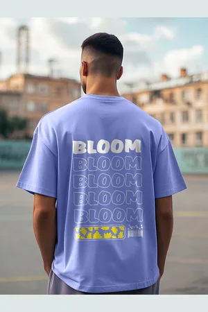 NOBERO Men Typography Printed Drop-Shoulder Sleeves T-shirt