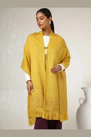 Soch Ethnic Motifs Woven Design Acrylic Shawl
