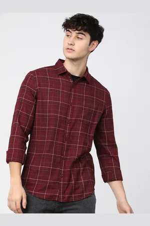 Ketch Men Slim Fit Tartan Checked Casual Shirt