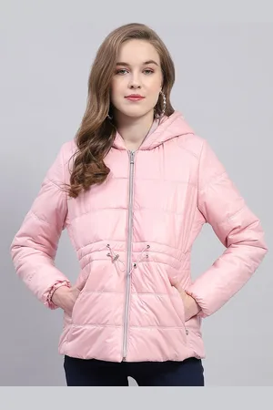 Monte Carlo Women Hooded Solid Casual Quilted Jacket