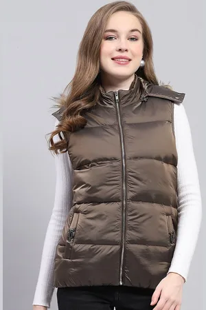 Monte Carlo Women Hooded Solid Casual Puffer Jacket