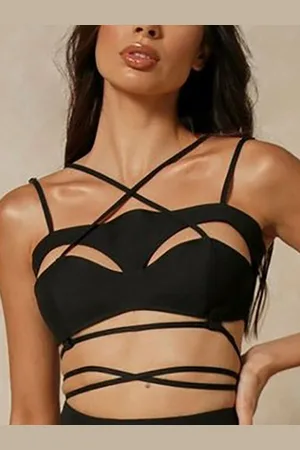 LULU & SKY Women Bralette Crop Top