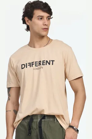 LOVEGEN Men Typography Printed Round Neck Cotton T-shirt