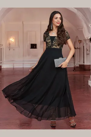 DressBerry Women Square Neck Maxi Dress