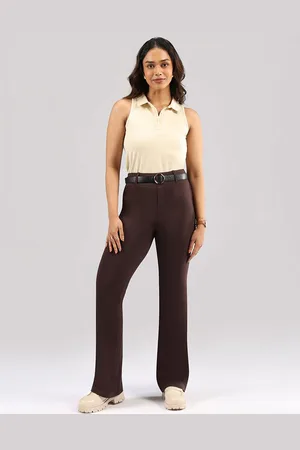 BlissClub Women Flared High-Rise Trouser