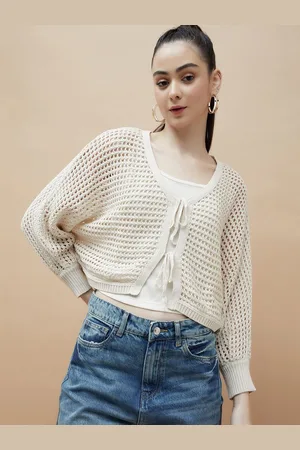Lifestyle Women Cotton Self Design Long Sleeves Cotton Top