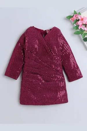 The Magic Wand Girls Sequin Embellished Sheath Dress