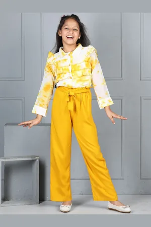 Cutiekins Girls Dyed Shirt with Trousers Clothing Set
