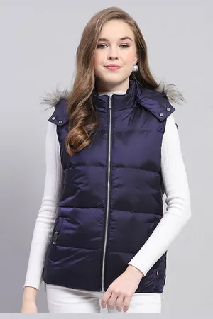 Monte Carlo Women Hooded Solid Casual Parka Jacket