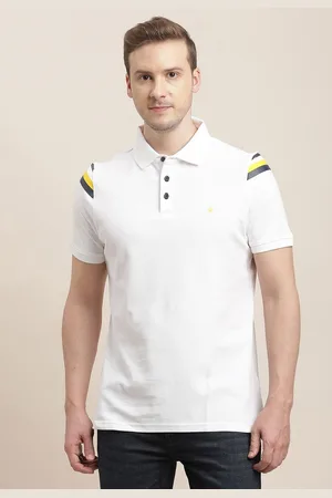 Turtle Men Solid Polo Collar Cotton T-shirt