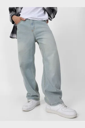 URBANO Men Loose Relaxed Fit Heavy Fade Jeans