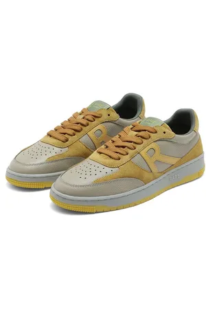 RARE RABBIT Men Colourblocked Leather Sneakers