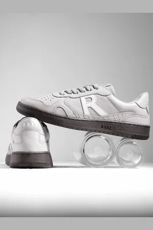 RARE RABBIT Men Textured Leather Sneakers