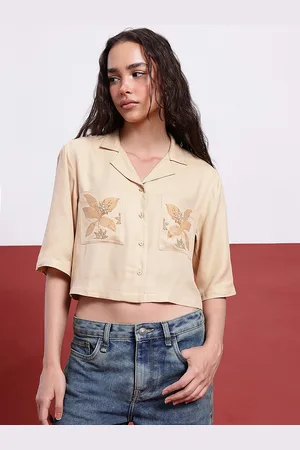 DressBerry Narrative Art Printed Pocket Shirt