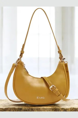 EXOTIC Women Solid Half Moon Sling Bag