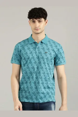 Provogue Men Floral Printed Polo Collar Tropical T-shirt