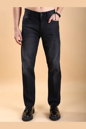 Highlander Men Straight Fit Clean Look Stretchable Jeans