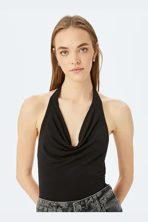 Koton Women V-Neck Sleeveless Top