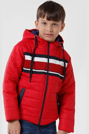 KATE & OSCAR Boys Striped Windcheater Puffer Jacket