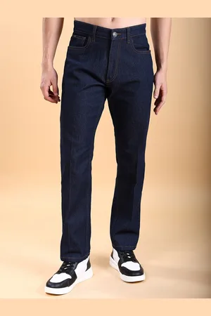 Highlander Men Straight Fit Clean Look Stretchable Jeans