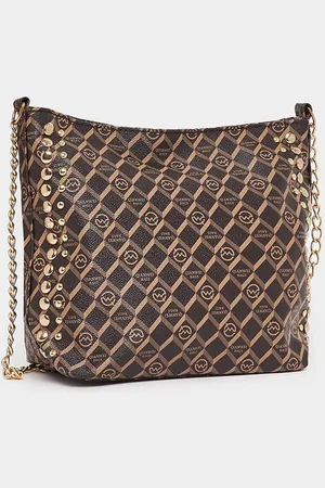 Styli Women Geometric Printed Embellished Shoulder Bag