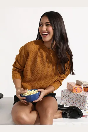 Campus Women Open Knit Pullover
