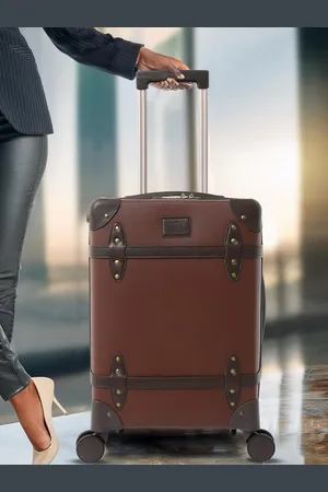 THE CLOWNFISH Vintage Series Hard Sided Trolley Suitcase 88.4 L