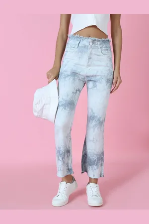SHOWOFF Women Grey Bootcut Heavy Fade Clean Look Stretchable Jeans