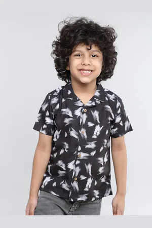 taffykids Boys Floral Opaque Printed Casual Shirt