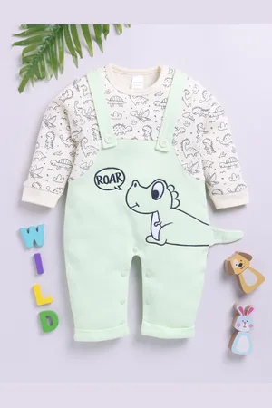Moms Love Infant Boys Printed Pure Cotton Party Romper