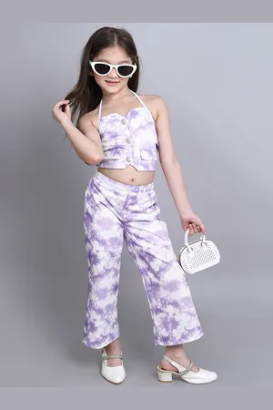 taffykids Girls Printed Top with Trousers