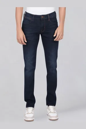 Wrangler Men Skanders Slim Fit Low-Rise Light Fade Stretchable Jeans