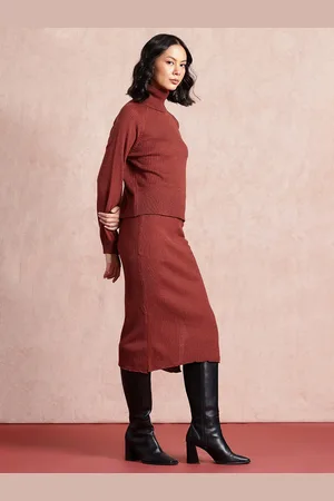 all about you Acrylic Ribbed Winter Co-Ord Set