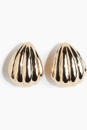 H&M Fluted Hoop Earrings