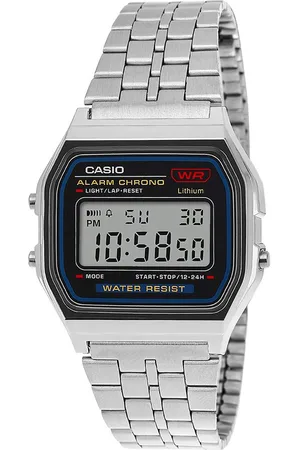 Casio Vintage A159WA-N1DF Black Digital Dial Silver Stainless Steel Band D338