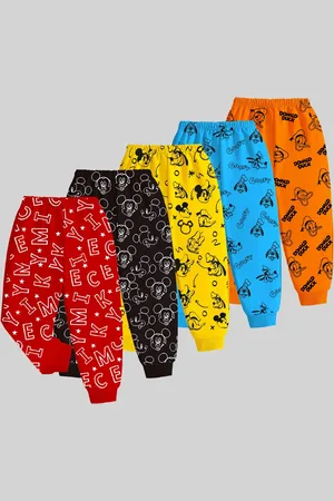 Miss and Chief Boys Pack Of 5 Printed Mid Rise Joggers