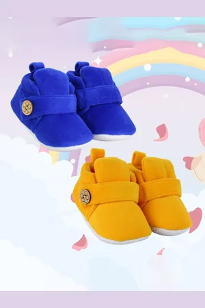 Neska Moda Pack Of 2 Unisex Kids Cotton Booties