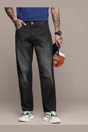 WROGN Men Pure Cotton Loose Fit Heavy Fade Jeans