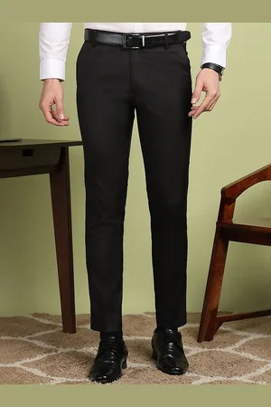 Invictus Men Mid-Rise Flat-Front Formal Trouser