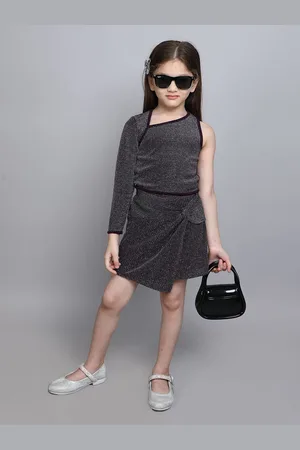 taffykids Girls Embellished Top with Skirt