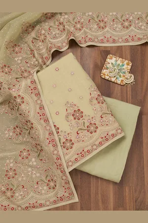 Koskii Embroidered Unstitched Dress Material