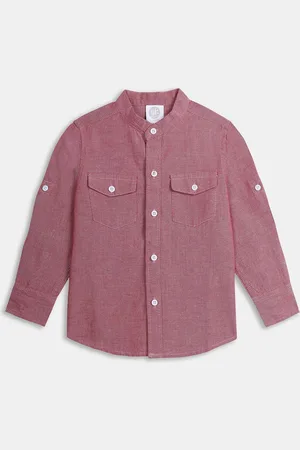 YK Boys Classic Opaque Casual Shirt