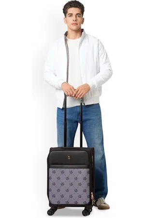 DKNY STREET CRED Range Plum and Black 21" Cabin Soft Trolley Bag