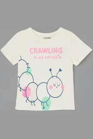 Lifestyle Girls Graphic Printed Round Neck Cotton T-shirt